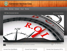Tablet Screenshot of conversionservicescorp.com